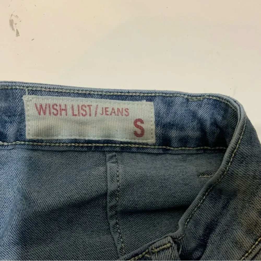 Wish List Jeans Flare Women’s Size small Raw Hem